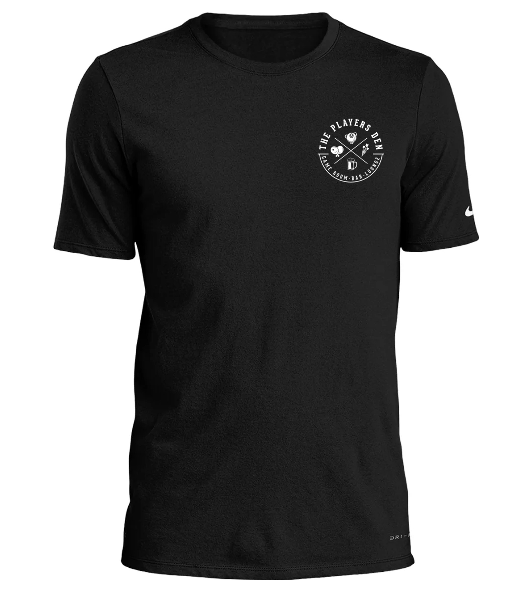 Nike Dri-FIT Cotton/Poly Tee Black with Players Den